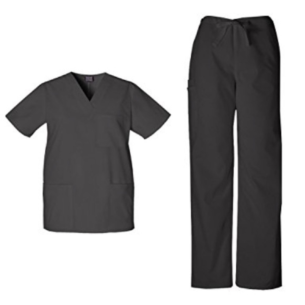 (S) Pewter Unisex Scrubs Set